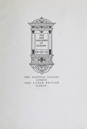 Cover of: The National gallery--London: The later British school.