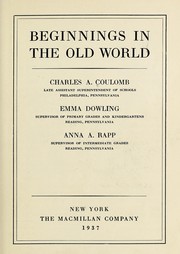 Cover of Beginning in the old world