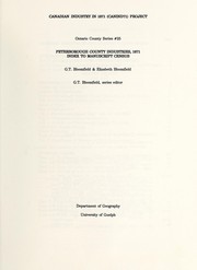 Cover of: Peterborough County industries, 1871: index to manuscript census