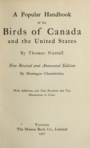 Cover of: A popular handbook of the birds of Canada and the United States