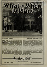 Cover of: What and when to plant Spring and summer: season of nineteen-twenty