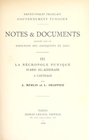 Cover of: La nécropole punique d'Ard el-Kheraīb à Carthage