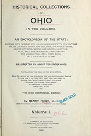 Historical collections of Ohio ... by Henry Howe