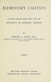 Cover of: Elementary calculus by Percey F. Smith