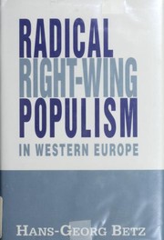Cover of: Radical right-wing populism in Western Europe by Hans-Georg Betz