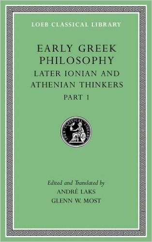 cover of Early Greek Philosophy, Volume VI