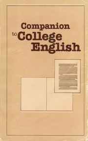 Cover of: Companion to College English