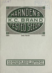 Cover of: Harnden's tested seeds