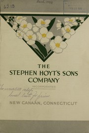 Cover of: The Stephen Hoyt's Sons Company, Incorporated: [catalog]