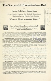 Cover of: The successful rhododendron bed