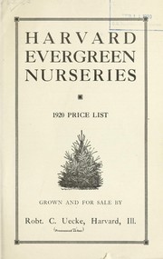 Cover of: 1920 price list