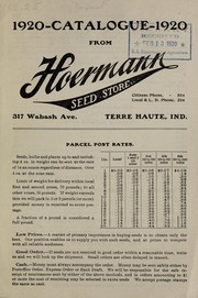 Cover of: Catalogue from Hoermann Seed Store: 1920