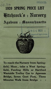 Cover of: 1920 spring price list