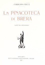 Cover of: La pinacoteca di Brera by Ricci, Corrado