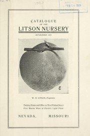 Cover of: Catalogue of the Litson Nursery by Litson Nursery
