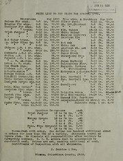 Cover of: Price list to the trade for Spring 1920