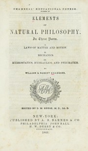 Cover of: Elements of natural philosophy: In three parts ...