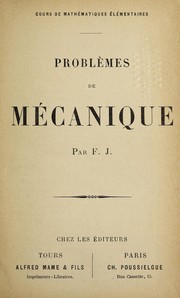 Cover of: Proble  mes de me canique