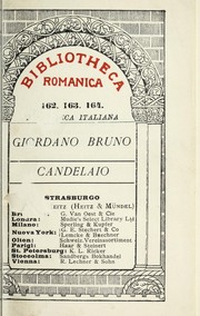 Cover of: Candelaio: comedia del Bruno Nolano