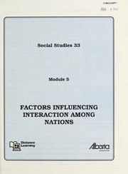 Cover of: Social studies 33 by Alberta Correspondence School