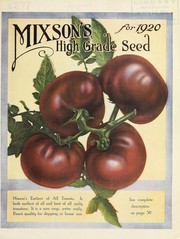 Cover of: Mixson's high grade seed for 1920