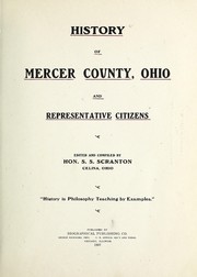 Cover of: History of Mercer County, Ohio, and representative citizens