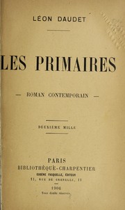 Cover of: Les primaires: roman contemporain