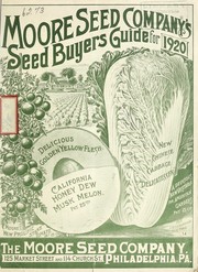 Cover of: Moore Seed Company's seed buyers guide for 1920