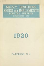 Cover of: Seeds, implements, poultry supplies: 1920