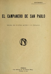 Cover of: El campanero de San Pablo by Joseph Bouchardy