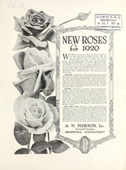 Cover of: New roses for 1920