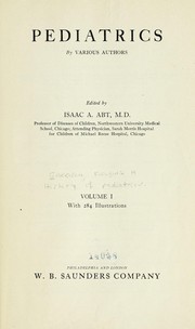 Cover of: History of pediatrics