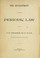 Cover of: The development of the periodic law