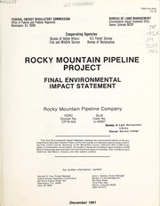 Rocky Mountain pipeline project by United States. Federal Energy Regulatory Commission. Office of Pipeline and Producer Regulation