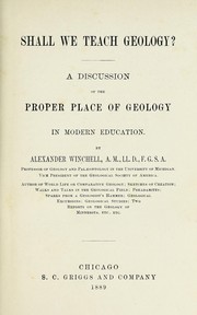 Cover of: Shall we tech geology?