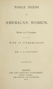 Cover of: Noble deeds of American women
