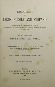 Cover of: Discovery of lakes Rudolf and Stefanie by Höhnel, Ludwig Ritter von