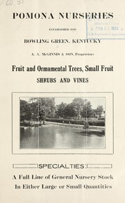 Fruit and ornamental trees, small fruit, shrubs and vines by Pomona Nurseries (Bowling Green, Ky.)
