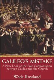 Cover of: Galileo's Mistake by Wade Rowland