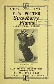 Cover of: Spring 1920: strawberry plants and other small fruits