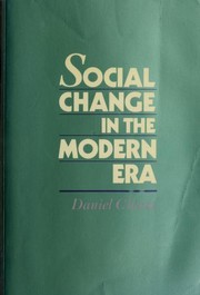 Cover of: Social change in the modern era