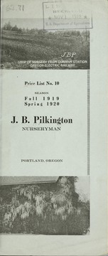 Cover of: Price list: season fall 1919, spring 1920