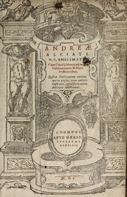 Cover of: Andreae Alciati v.c. Emblemata