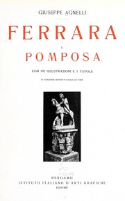 Cover of: Ferrara e Pomposa by Giuseppe Agnelli
