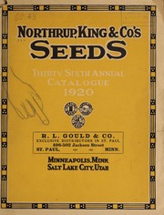 Cover of: Northrup, King & Co.'s seeds: thirty sixth annual catalogue 1920