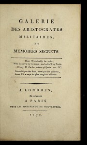 Cover of: Galerie des aristocrates militaires, et me moires secrets by Charles François Du Périer Dumouriez