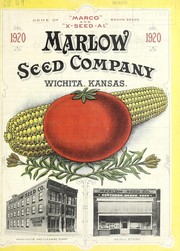 Cover of: Marlow's seed catalogue: 1920