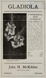 Cover of: Gladiola