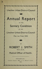 Cover of: [Report 1938] | Llwchwr (Wales). Urban District Council