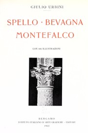 Cover of: Spello, Bevagna, Montefalco by Giulio Urbini